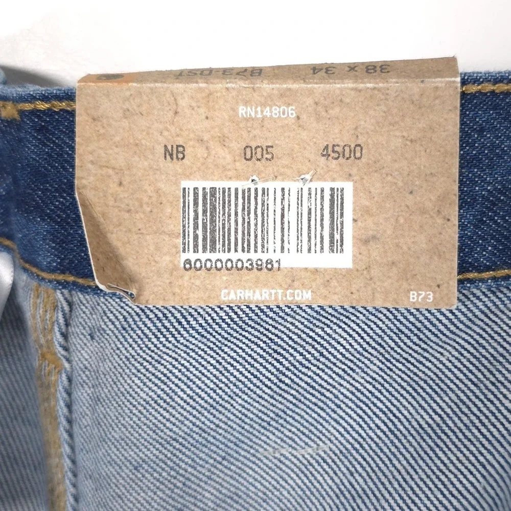 CARHARTT New Double Front Knee VTG Jeans 38x34 Logger Dungaree Loose Fit B73 DST